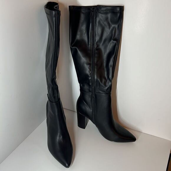 Jane and the Shoe Mabel Block Heel Tall Dress Boots size 9 - Picture 3 of 7